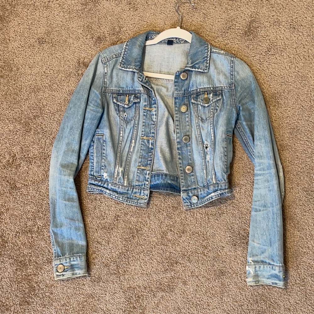 Distressed American Eagle Jean jacket